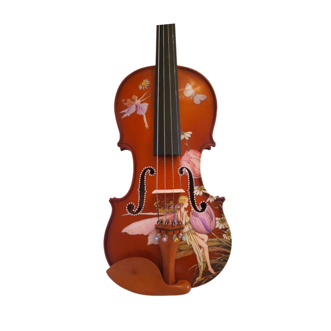 Fairy Violin II Outfit w crystals on fine tuners w/ Brazilwood bow