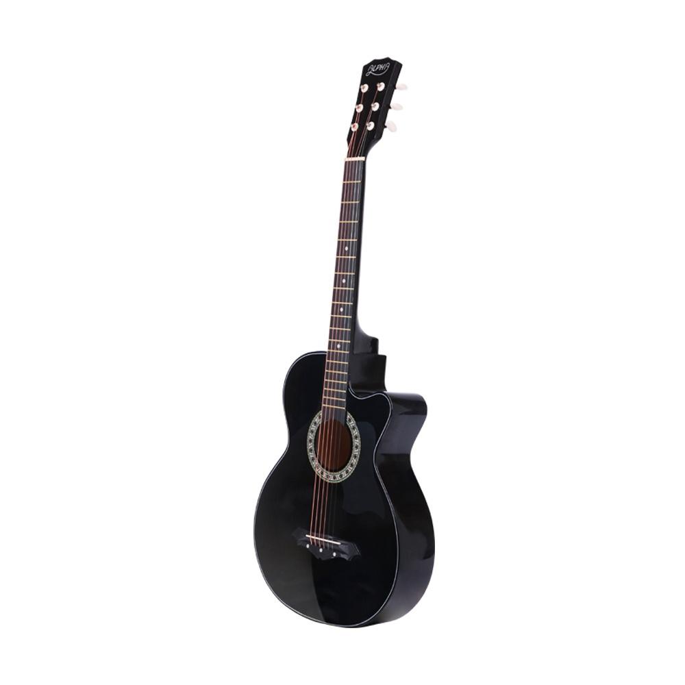 Alpha 38 Inch Acoustic Guitar Wooden Body Steel String Full Size