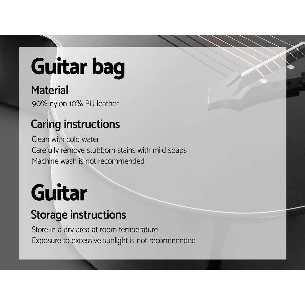 Alpha 38 Inch Acoustic Guitar Wooden Body Steel String Full Size