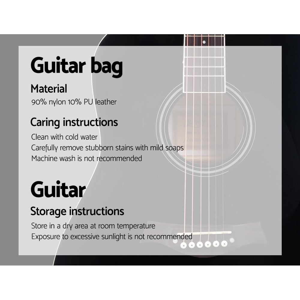 Alpha 41 Inch Acoustic Guitar Wooden Body Steel String Dreadnought