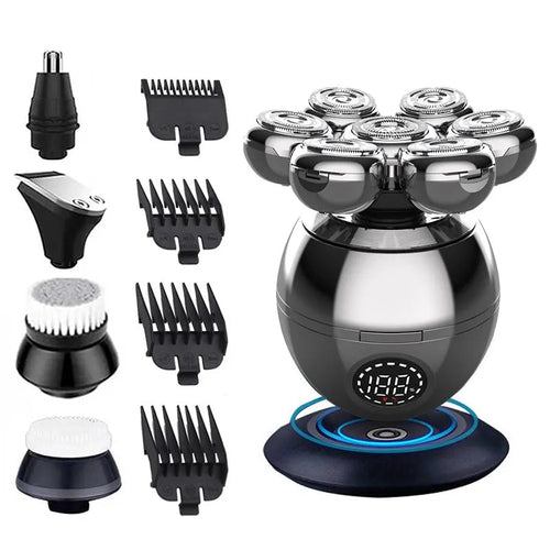 Electric Shaver 7D Floating Cutter Head Base Charging Portable Men