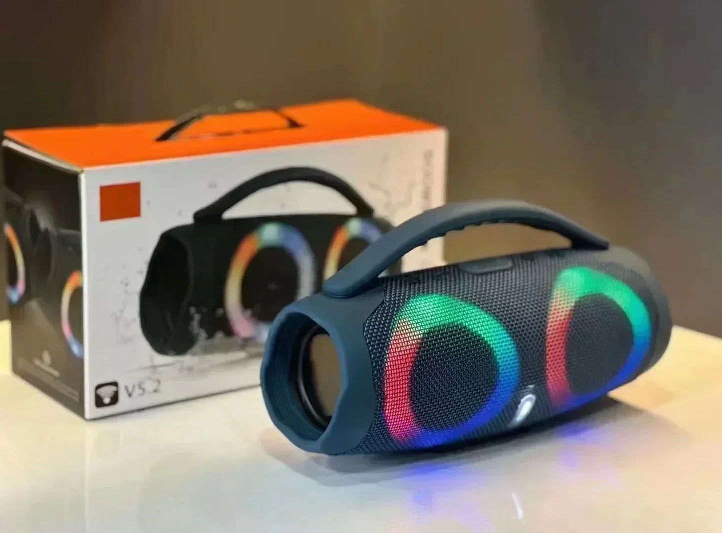 Bluetooth Speaker Portable Waterproof 100W High Power RGB Colorful Light Wireless Subwoofer Stereo Surround Subwoofer boombox