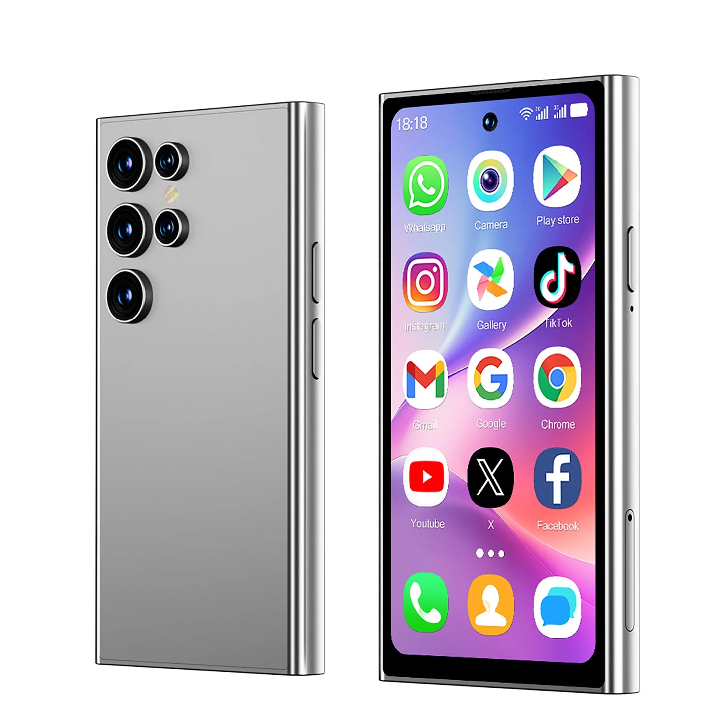 SERVO S27 Mini Android Little Smartphone 3G WCDMA 16GB ROM Play Store WiFi Face Unlock 4.0" Cute Cellular Phone Dual SIM Standby