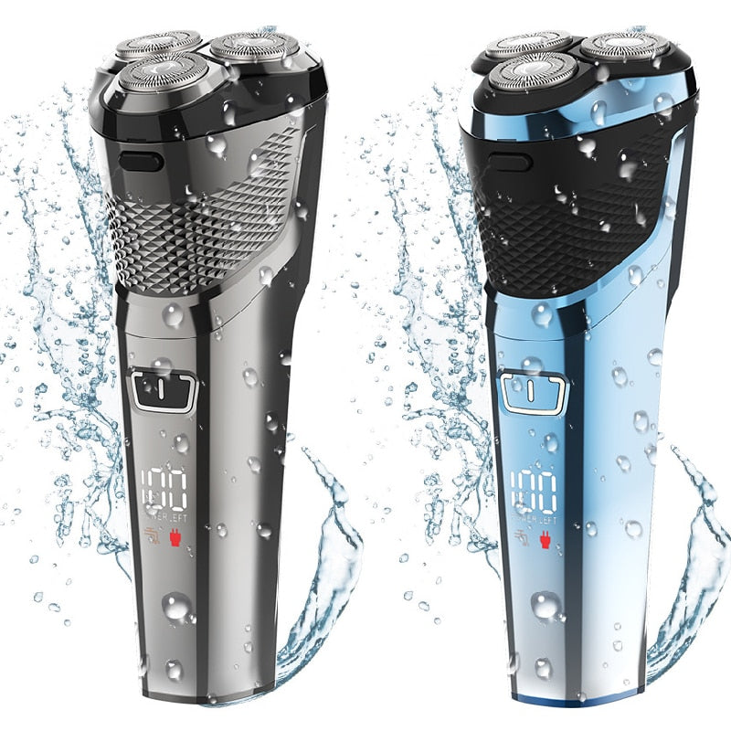 Cordless Wet Dry Electric Shaver for Men Beard Electric Razor Facial