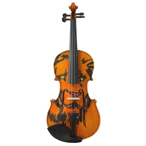 Rozanna's Lion Spirit Golden Eyes Violin Outfit w Brazilwood Bow Case