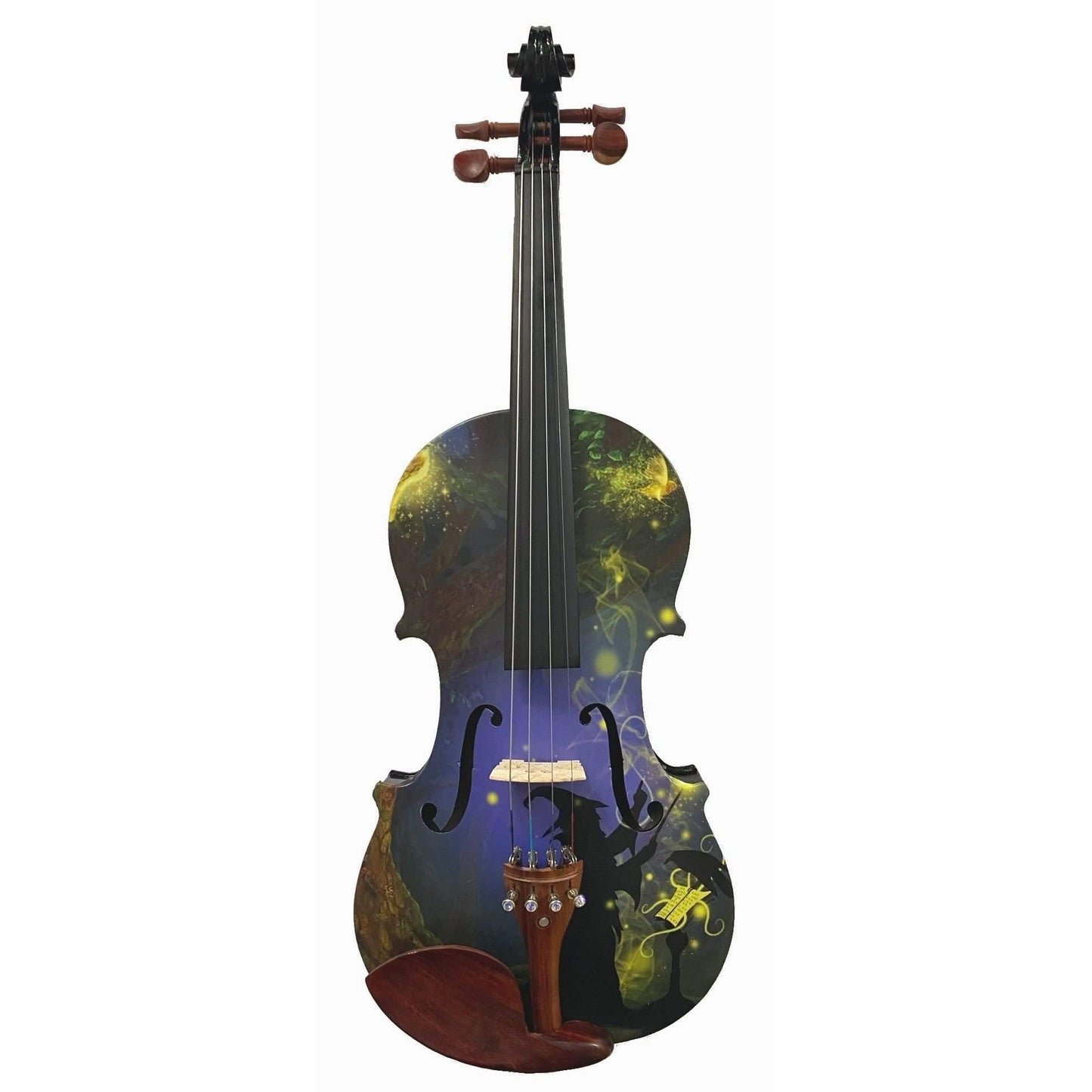 Wizard Violin Outfit w Matching Carbon Fiber Bow Case Crystal Fine