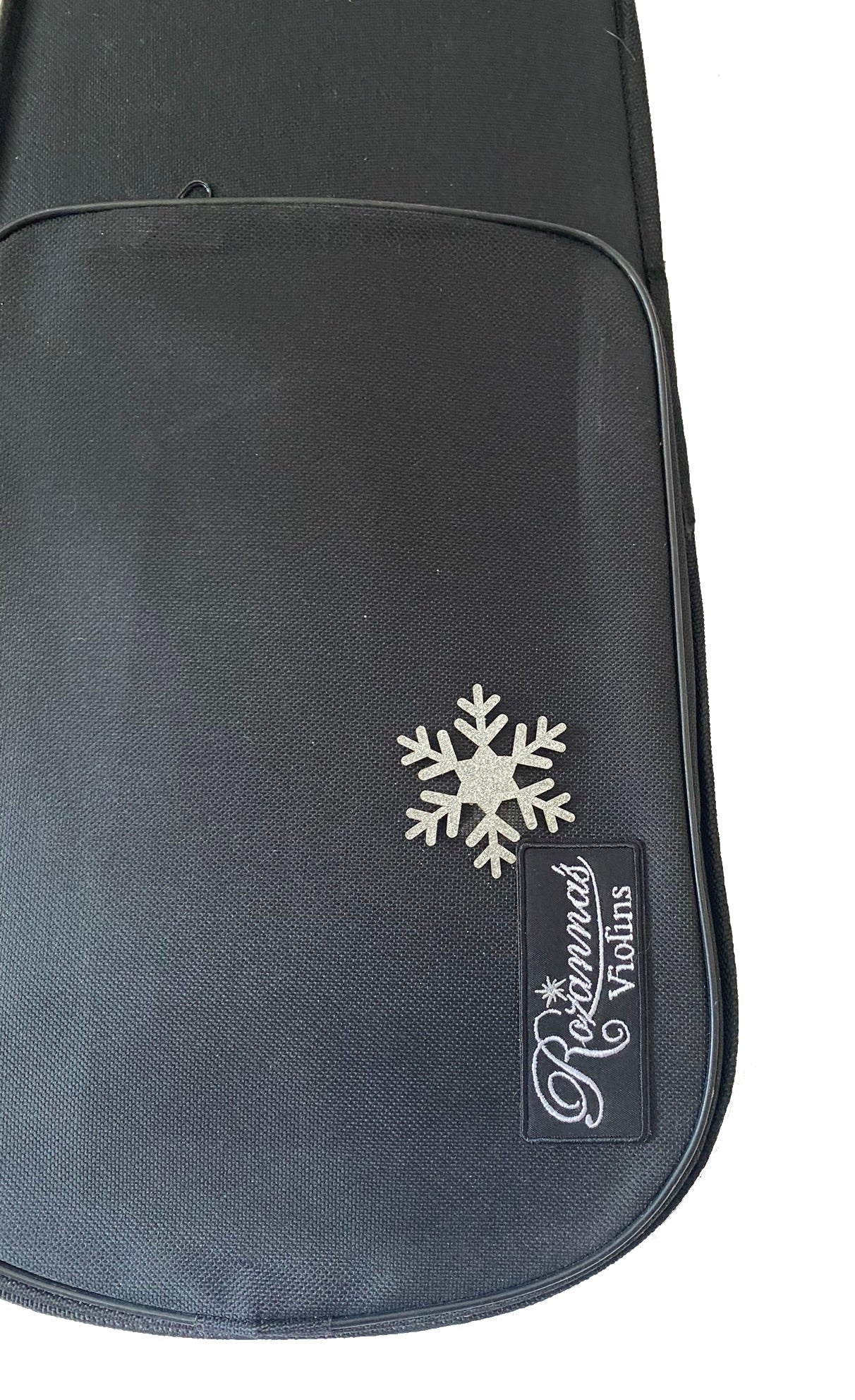 Snowflake Blue Violin Outfit w Matching Carbon Fiber Bow Case Crystal
