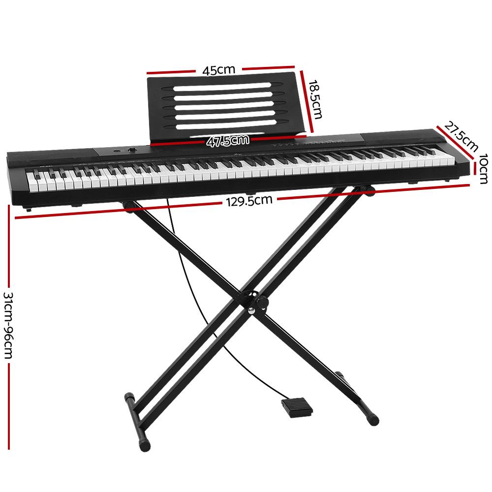 Alpha 88 Keys Electronic Piano Keyboard Digital Electric w/ Stand