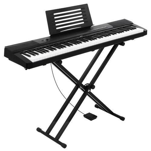 Alpha 88 Keys Electronic Piano Keyboard Digital Electric w/ Stand