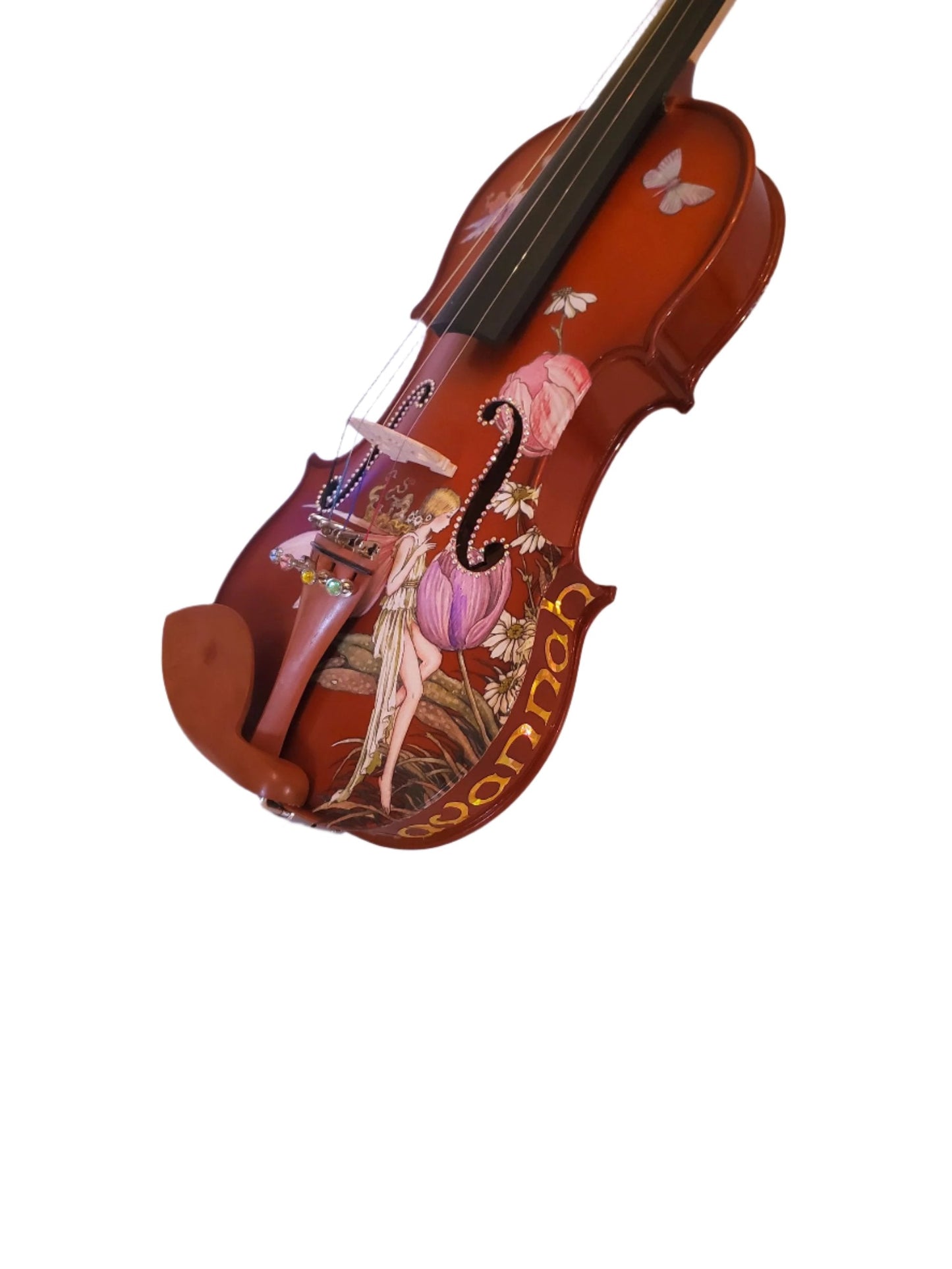 Fairy Violin II Outfit w crystals on fine tuners w/ Brazilwood bow