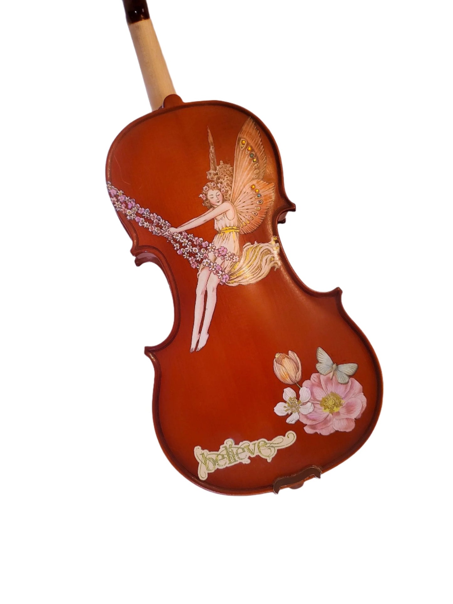 Fairy Violin II Outfit w crystals on fine tuners w/ Brazilwood bow