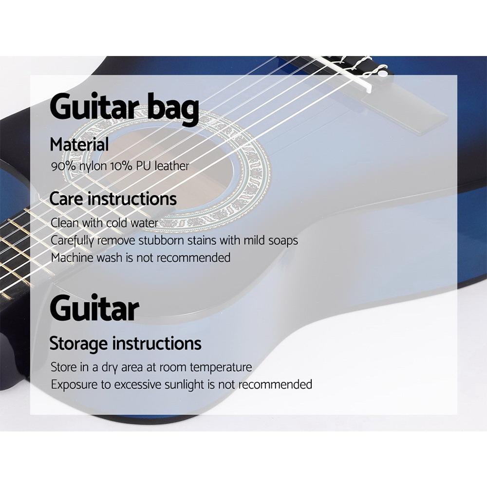 Alpha 34 Inch Classical Guitar Wooden Body Nylon String Beginner Kids