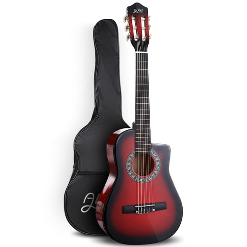 Alpha 34 Inch Classical Guitar Wooden Body Nylon String Beginner Kids