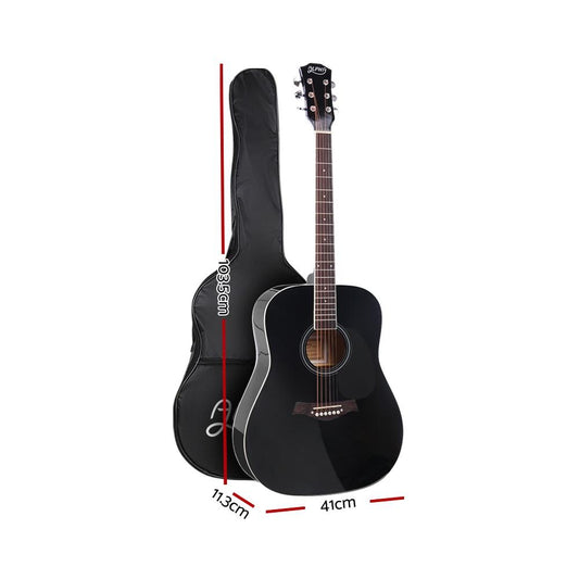 Alpha 41 Inch Acoustic Guitar Wooden Body Steel String Dreadnought