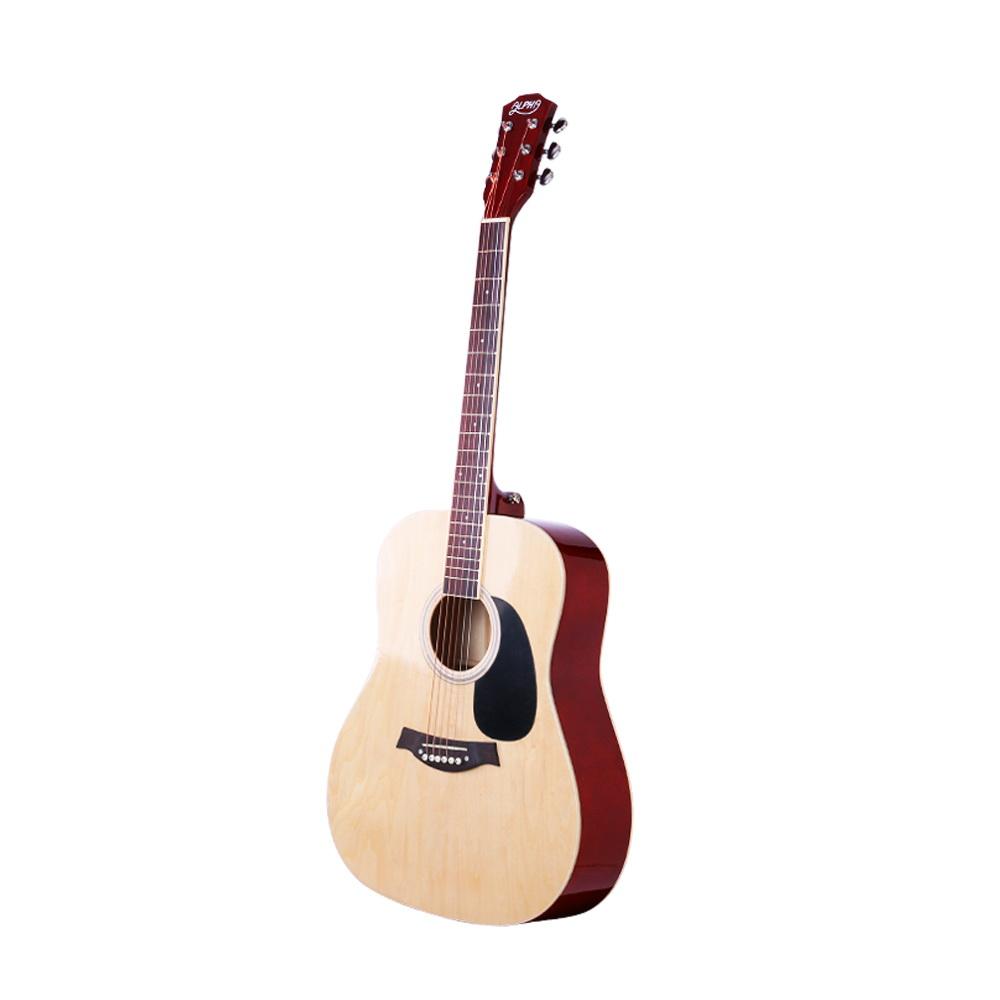 Alpha 41 Inch Acoustic Guitar Wooden Body Steel String Dreadnought