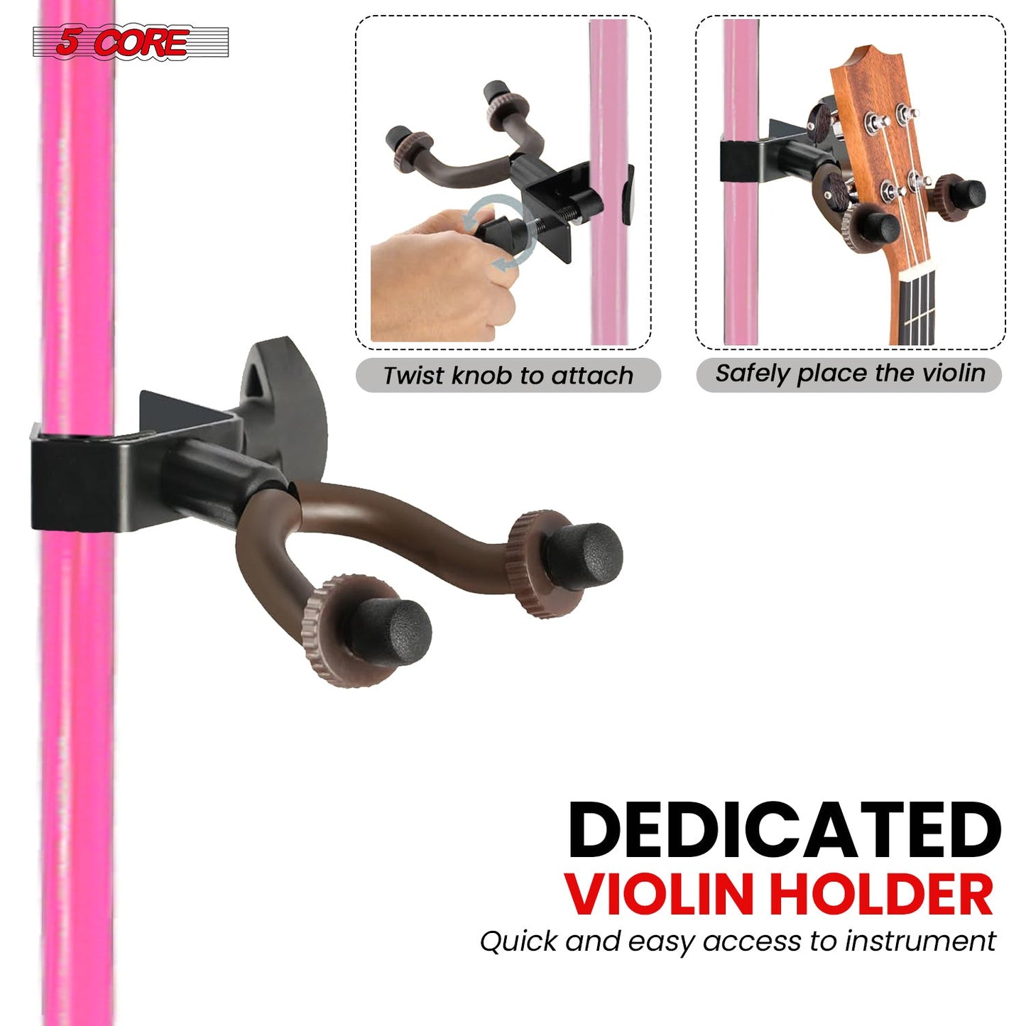 5Core Music Stand For Sheet Music Portable Tripod Adjustable Folding