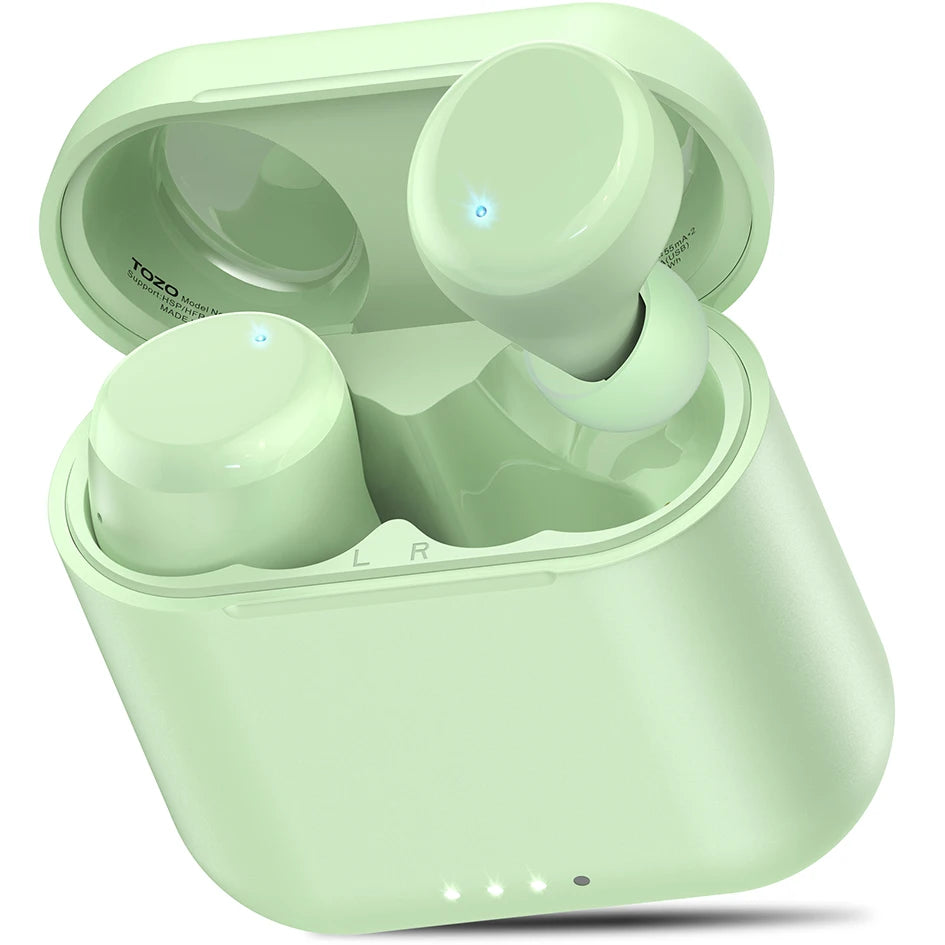 TOZO T6 mini Ergonomic Wireless Earbuds Bluetooth 5.3 TWS Headphones in-Ear Headset IPX8 Waterproof 50Hrs Playtime APP EQ