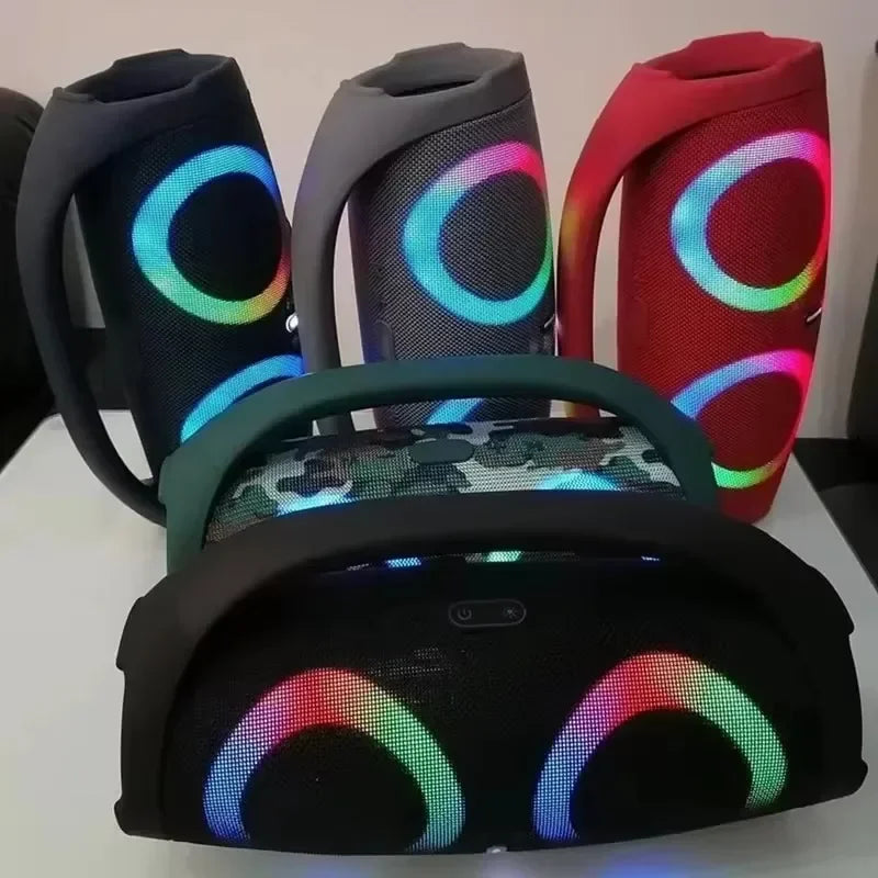 Bluetooth Speaker Portable Waterproof 100W High Power RGB Colorful Light Wireless Subwoofer Stereo Surround Subwoofer boombox
