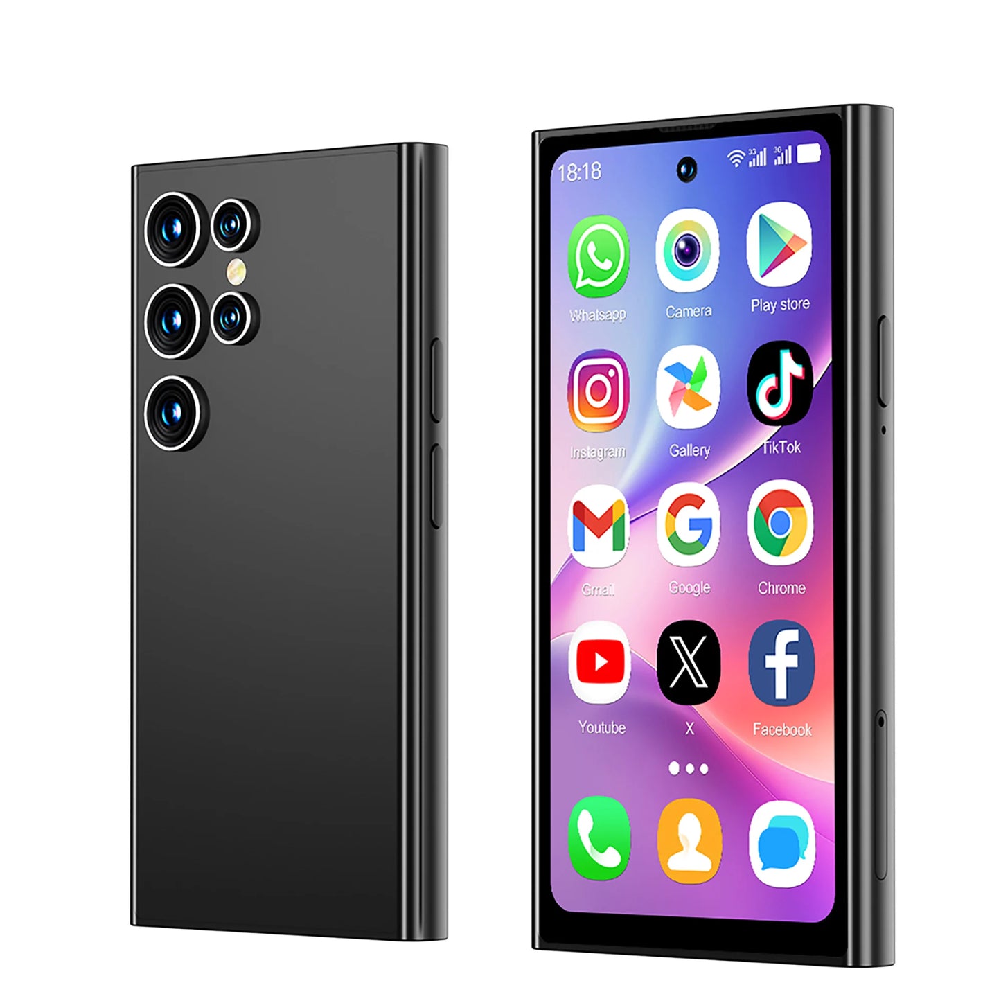 SERVO S27 Mini Android Little Smartphone 3G WCDMA 16GB ROM Play Store WiFi Face Unlock 4.0" Cute Cellular Phone Dual SIM Standby