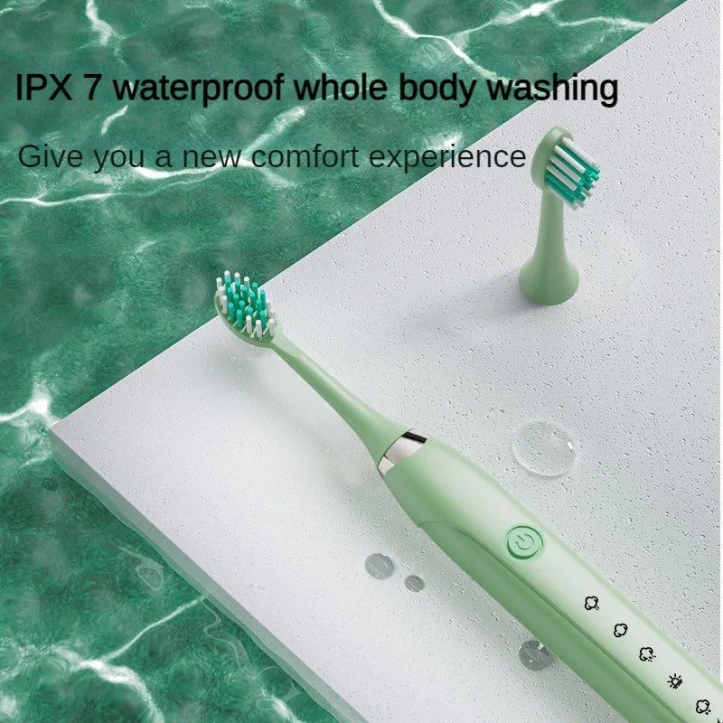 Sonic Electric Toothbrush IPX7 Waterproof Dupont Soft Bristles USB