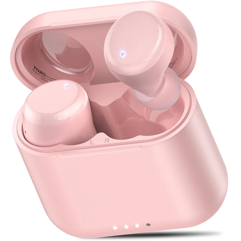 TOZO T6 mini Ergonomic Wireless Earbuds Bluetooth 5.3 TWS Headphones in-Ear Headset IPX8 Waterproof 50Hrs Playtime APP EQ