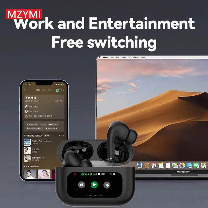 MZYMI Bluetooth 5.3 Headphones YX30 Wireless Earbuds Noise Cancelling Waterproof Sports Earbuds In Ear Headest Built-in Mic