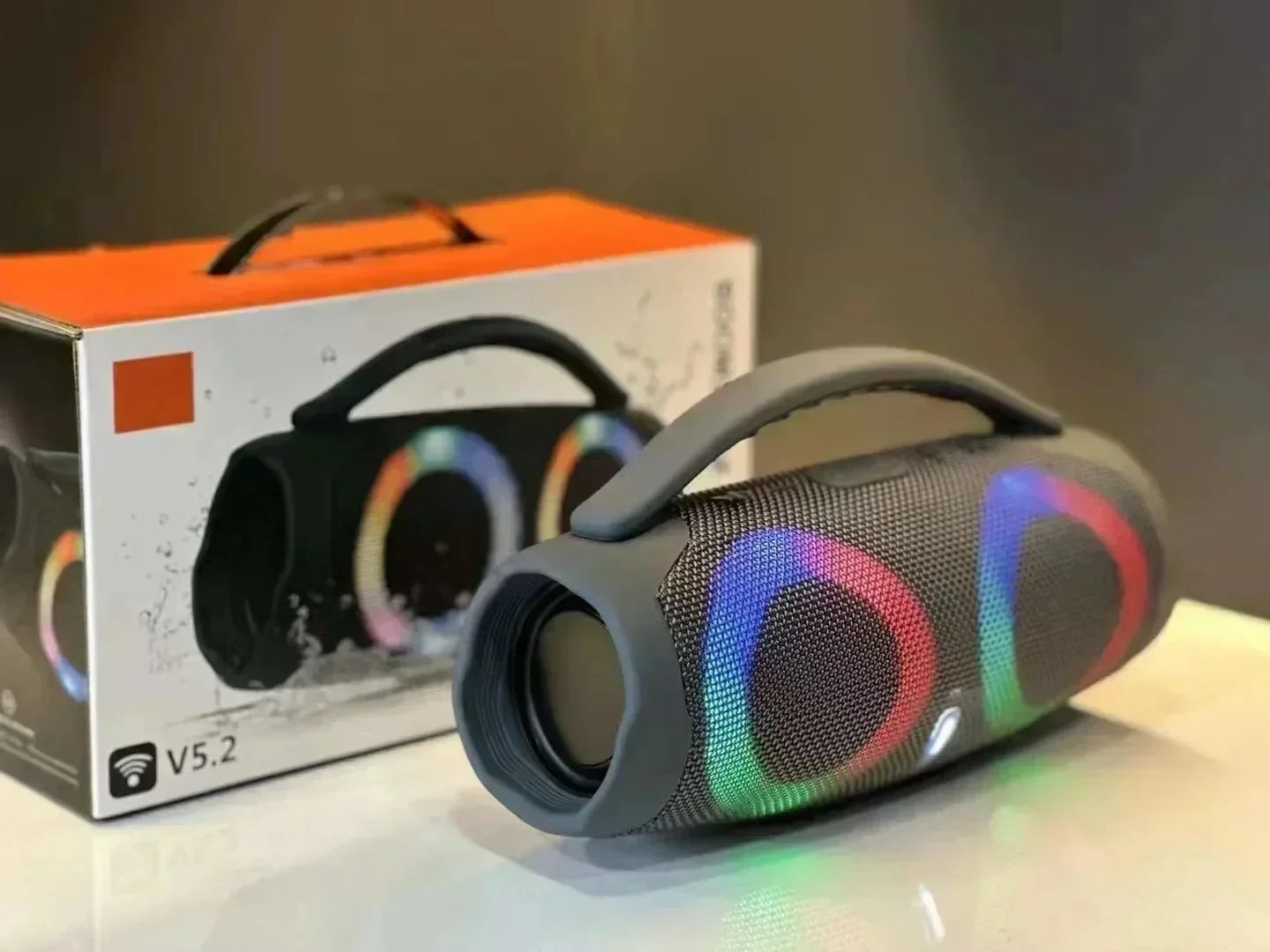 Bluetooth Speaker Portable Waterproof 100W High Power RGB Colorful Light Wireless Subwoofer Stereo Surround Subwoofer boombox