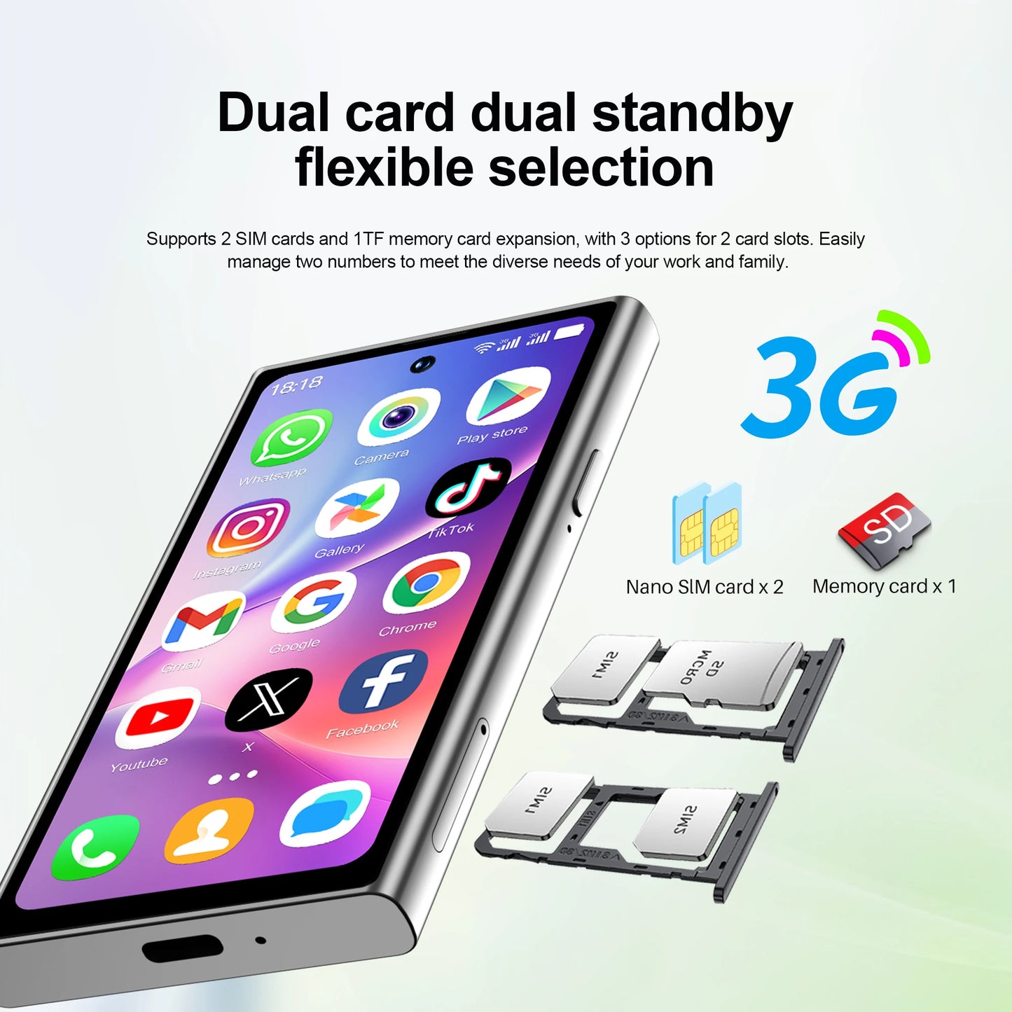 SERVO S27 Mini Android Little Smartphone 3G WCDMA 16GB ROM Play Store WiFi Face Unlock 4.0" Cute Cellular Phone Dual SIM Standby