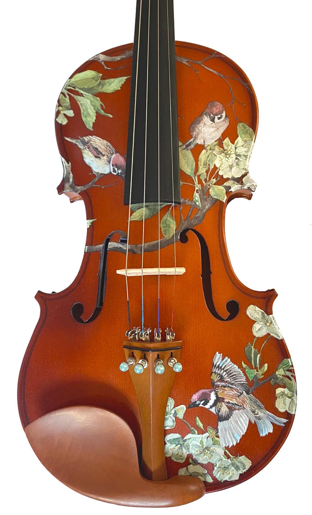 Rozanna's Song Bird Violin Outfit w/ Brazilwood Bow, Case, Crystal