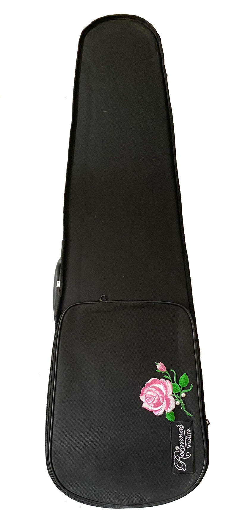 Rozanna's Rose Delight Violin Outfit w Carbon Fiber Bow Case Pearl