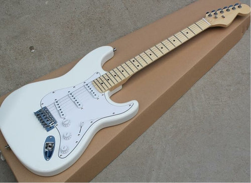Two Styles Factory Wholesale White Electric Guitar with White